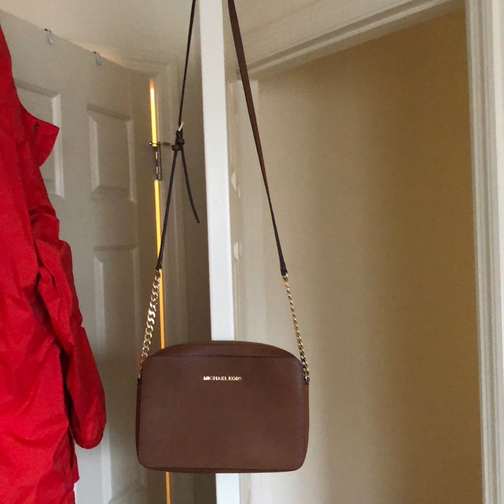 Gently used brown Michael Kors purse.